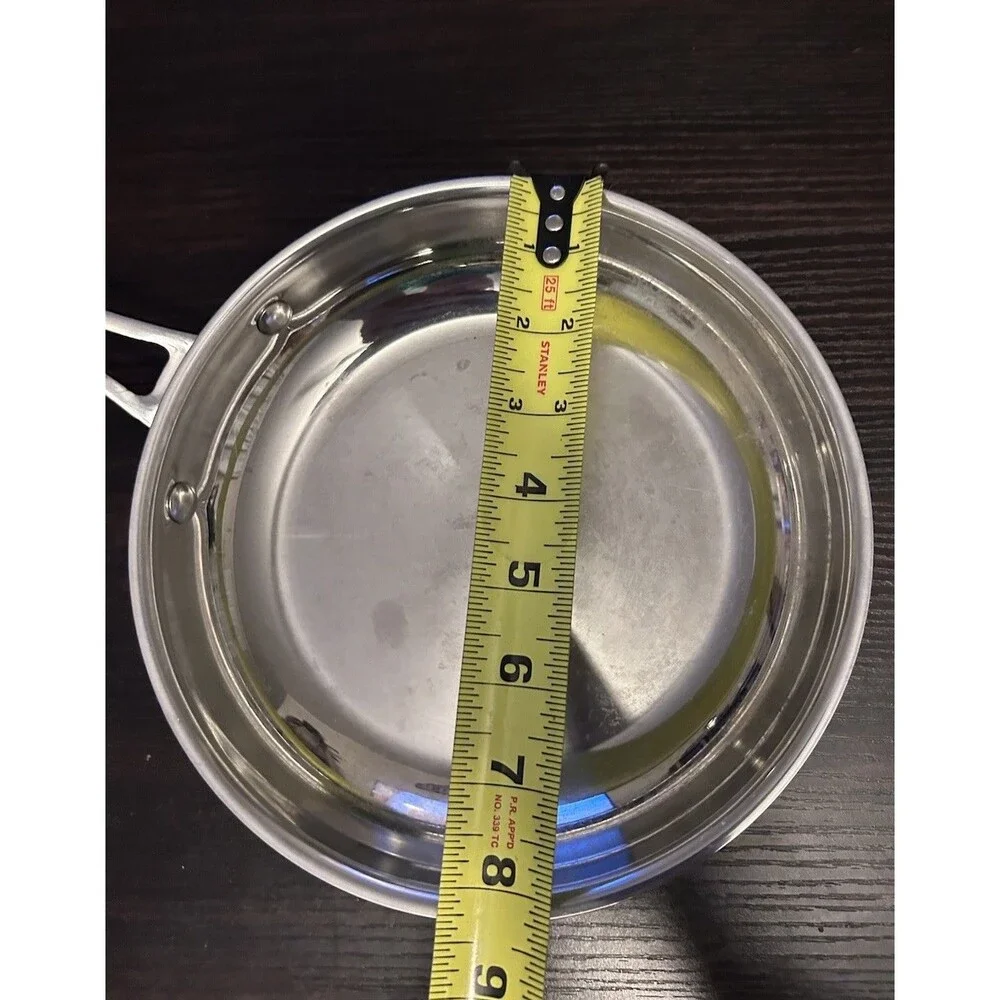 Cuisinart Model #422-20 8in / 20cm Stainless Steel Frying Pan Skillet  NO LID